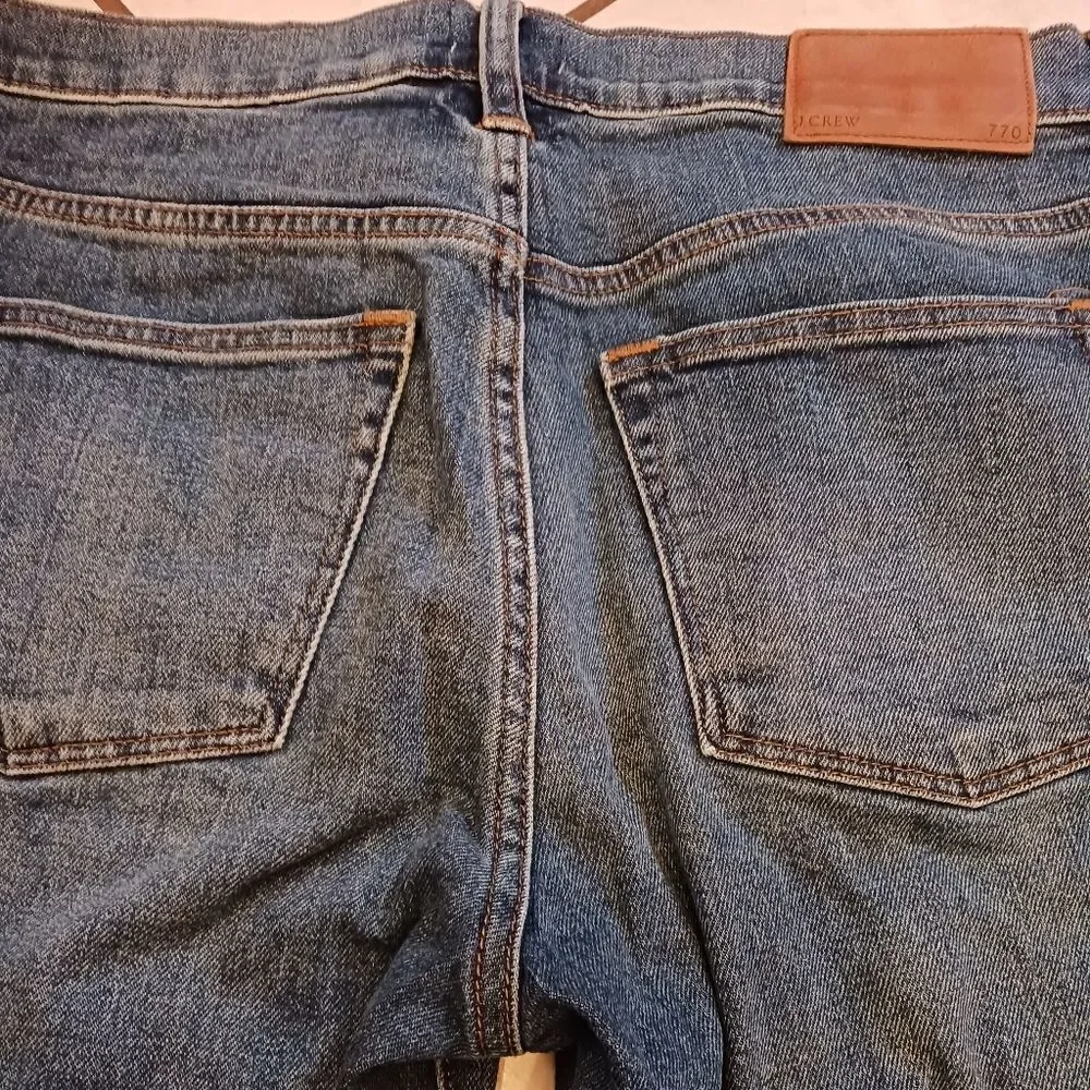 J CREW Men's Jeans Straight Fit 770  Kurabo Blue Denim 30 x 30